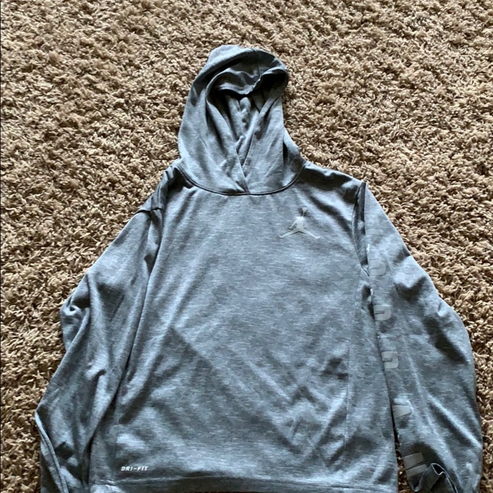 Gray Air Jordan long sleeve